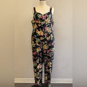 Floral Sleeveless Jumpsuit